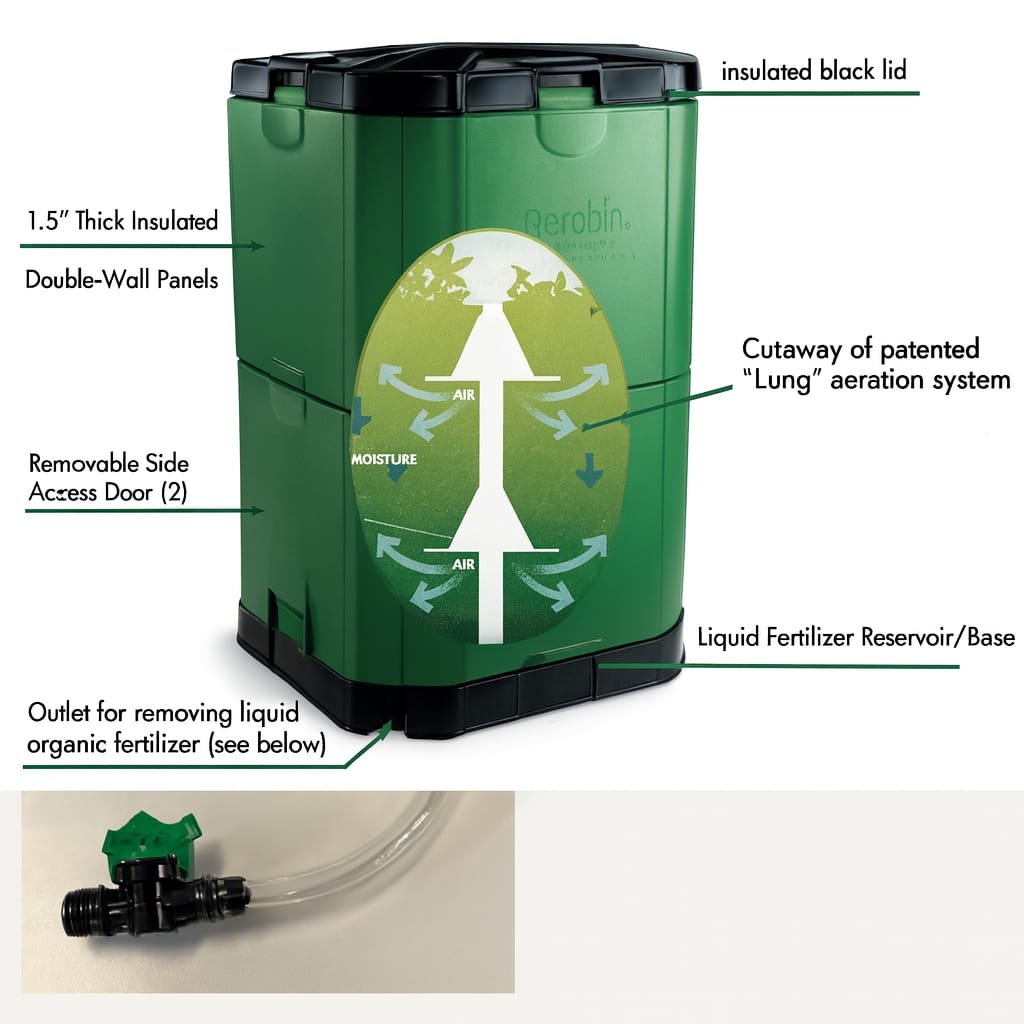 Patented Internal Aeration Column and Drainage Base